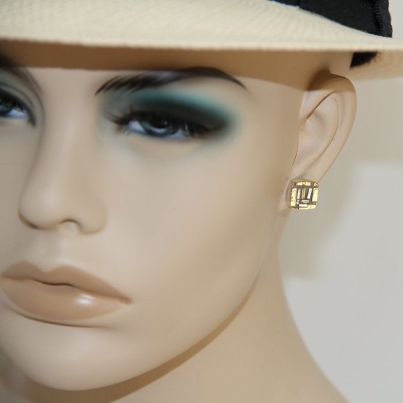 D’Agostino 18k Gold & Sterling Silver Earrings - Picture 1 of 12